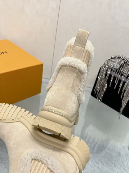 LV ハイクオリティ・ウールショートブーツ【50％割引+送料無料】