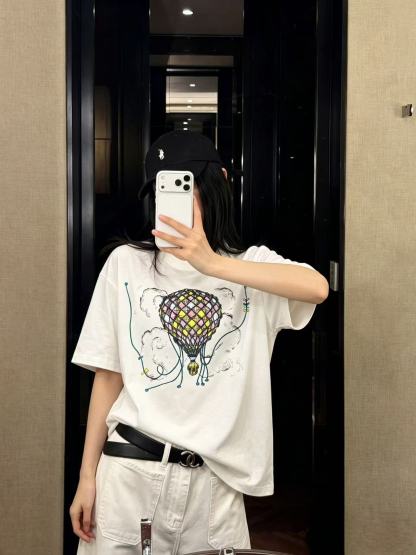 DI0R熱気球プリントTシャツ【50％割引+送料無料】