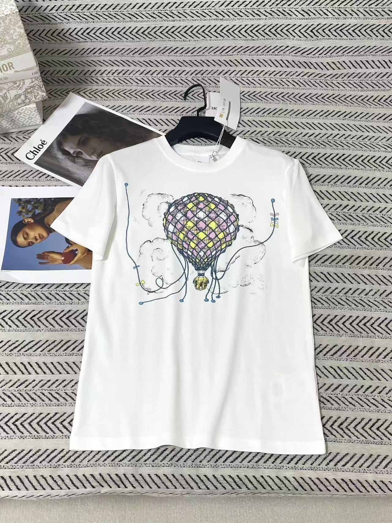 DI0R熱気球プリントTシャツ【50％割引+送料無料】