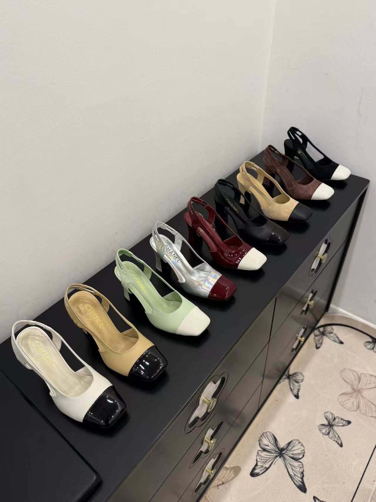 CHANEL 高品質ラムスキン ハイヒール【50％割引+送料無料】