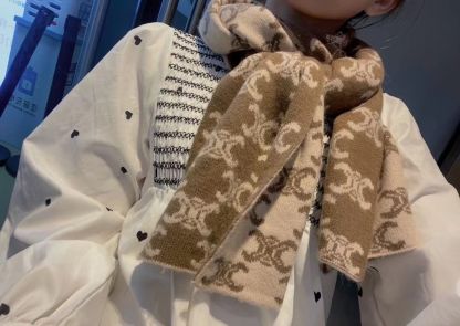 [CEL1NE]🧣リバーシブルウールスカーフ🧣【50％割引+送料無料】