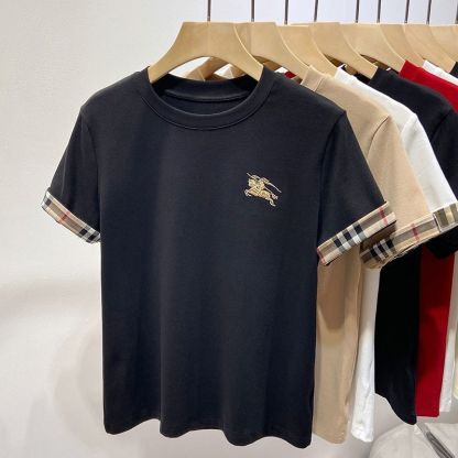 BU1BERRY 軍馬刺繍プリントTシャツ【 50％割引+送料無料】