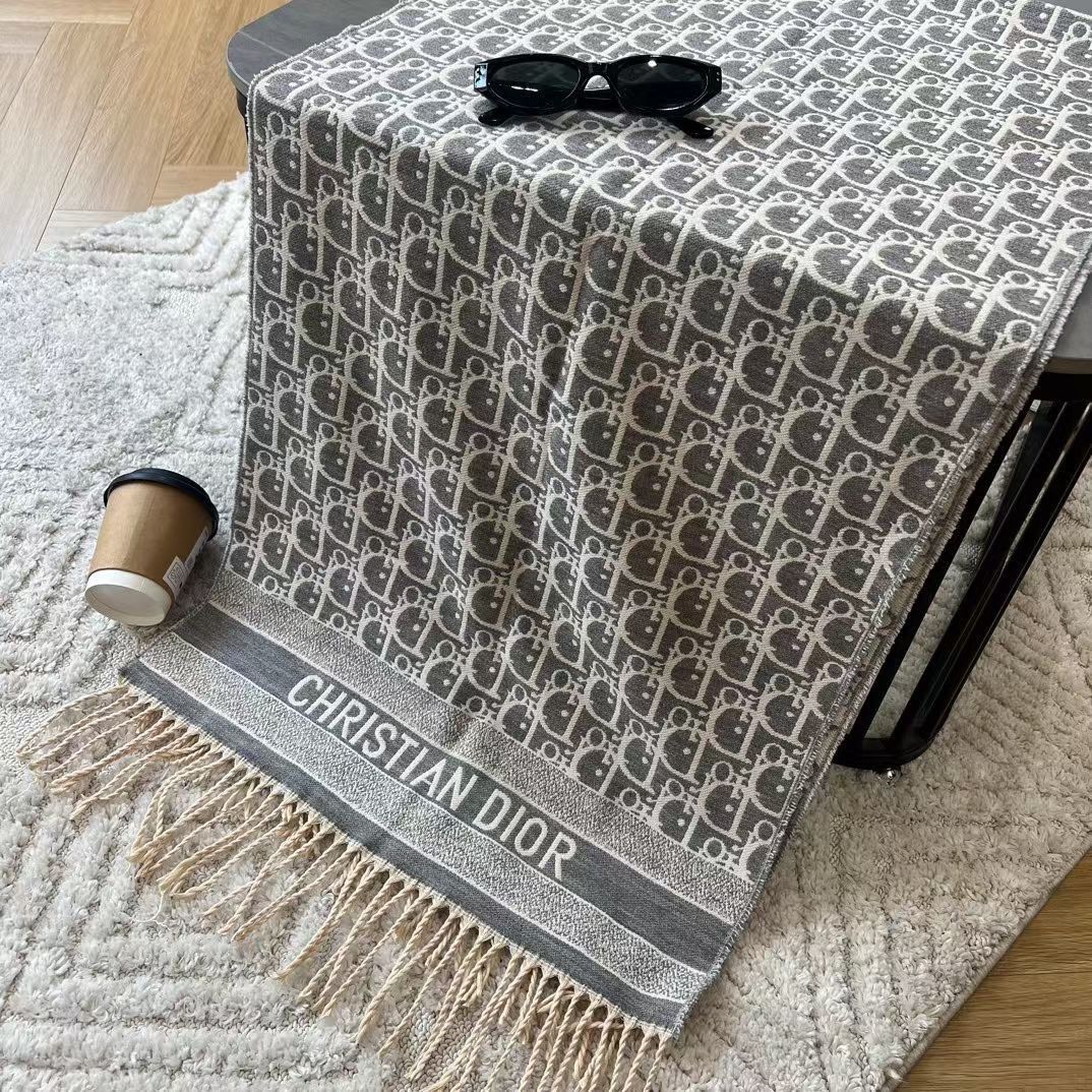 [DI0R]🧣フリンジ付きウールスカーフ🧣【50％割引+送料無料】