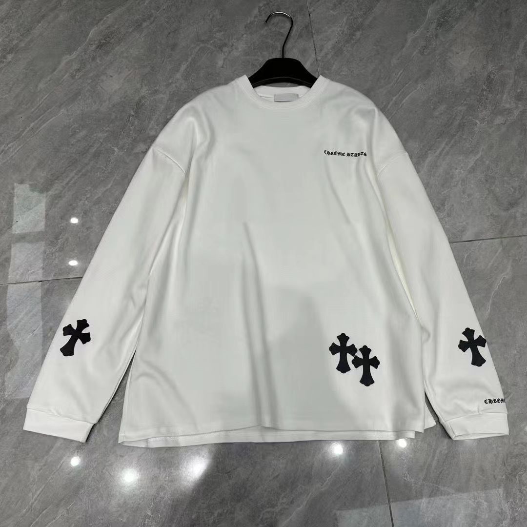 [CHR0ME HEARTS]長袖Tシャツ【 50％割引+送料無料】