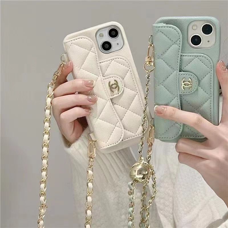 [CHANE1]レザークロスボディチェーンフォンケース📱【50％割引+送料無料】