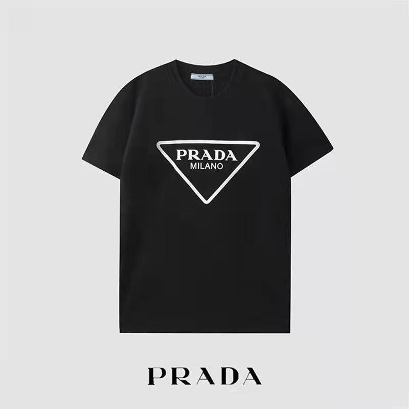 PR4DAトライアングルロゴレタープリントTシャツ【 50％割引+送料無料】
