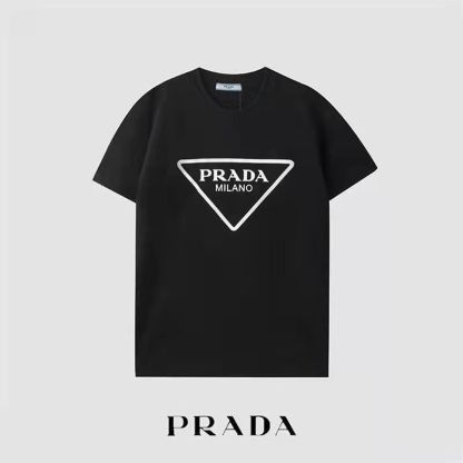 PR4DAトライアングルロゴレタープリントTシャツ【 50％割引+送料無料】