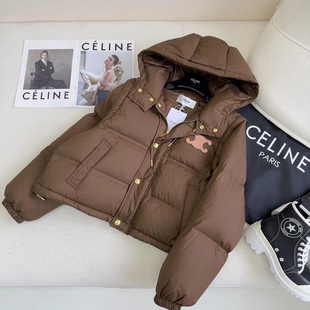 CELINE 袖取り外し可能ダウンジャケット