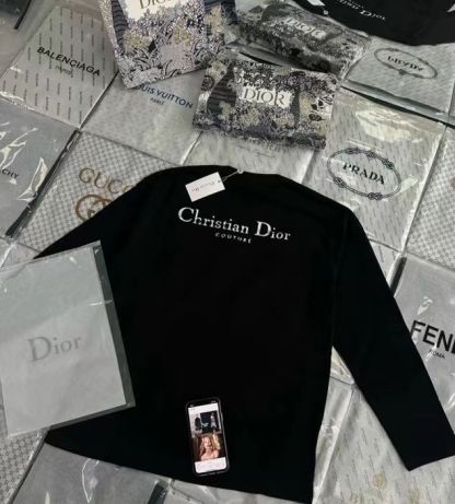 [DI0R]レタープリントロングスリーブTシャツ【 50％割引+送料無料】