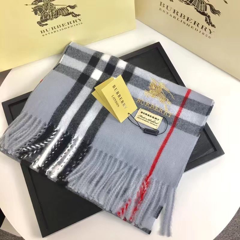 [BURBERR丫]🧣カラーブロック カシミア スカーフ🧣【50％割引+送料無料】