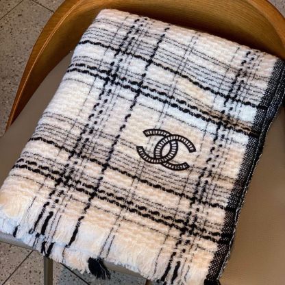 [CHANE1]🧣リバーシブルウールスカーフ🧣【50％割引+送料無料】