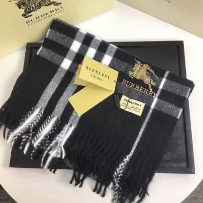 [BURBERR丫]🧣カラーブロック カシミア スカーフ🧣【50％割引+送料無料】
