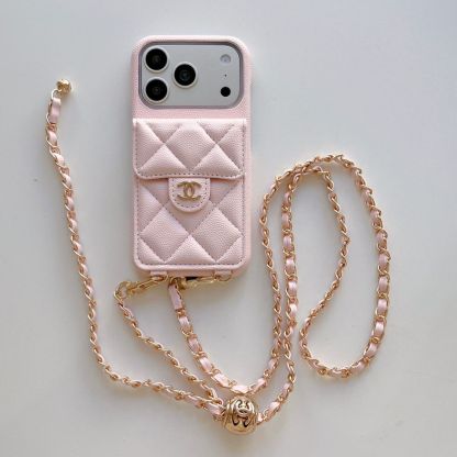 📱シャネルのチェーンカードホルダー付きスマホケース💎