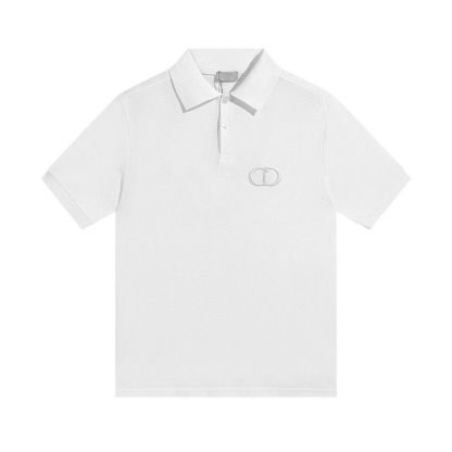 DI0R ラペルレター刺繍プリントTシャツ【 50％割引+送料無料】
