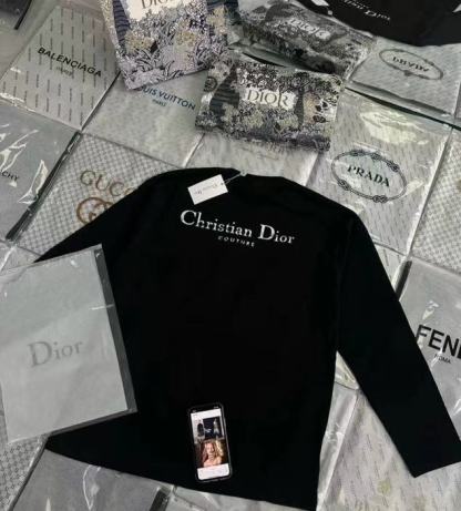 [DI0R]レタープリントロングスリーブTシャツ【 50％割引+送料無料】