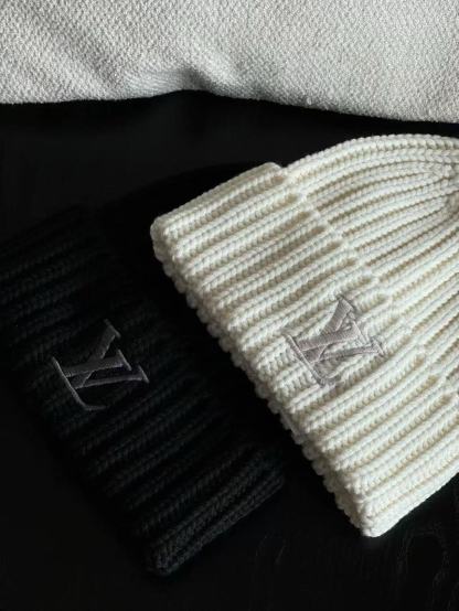 LV刺繍ロゴウールハット【50％割引+送料無料】