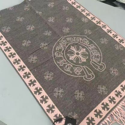 🧣クロムハーツ クロス柄スカーフ【50％割引+送料無料】