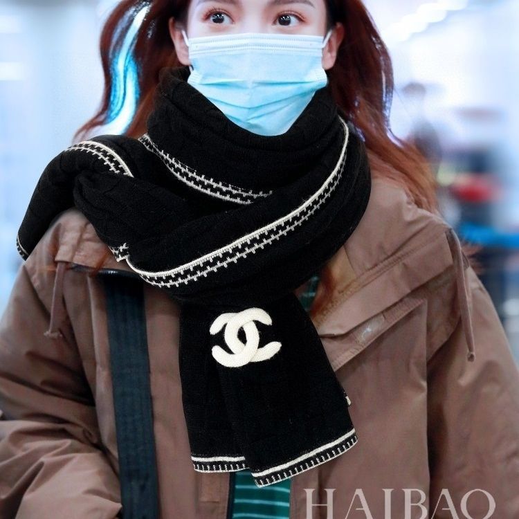 [CHANE1]🧣リバーシブルウールスカーフ🧣【50％割引+送料無料】