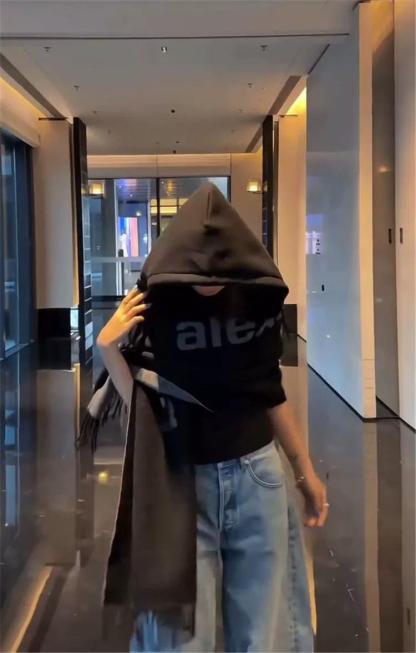 🧣aIexanderwang フード付きショール