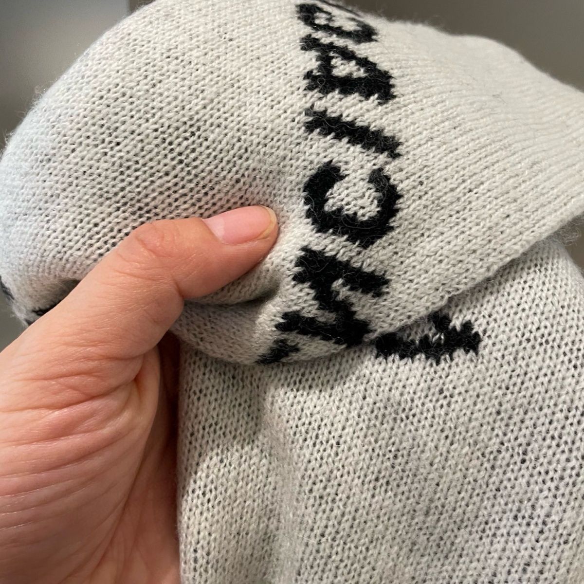 [Ba1enciaga]🧣黒と白のカシミア スカーフ🧣【50％割引+送料無料】