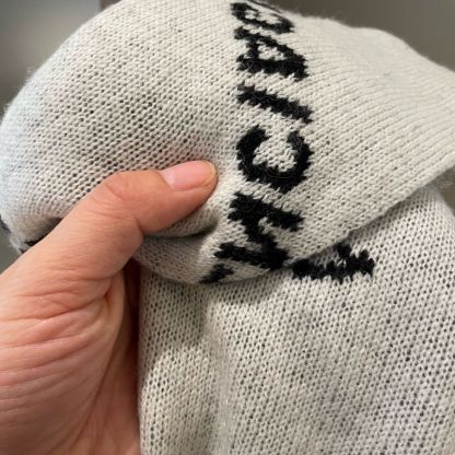 [Ba1enciaga]🧣黒と白のカシミア スカーフ🧣【50％割引+送料無料】