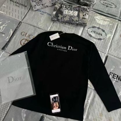 [DI0R]レタープリントロングスリーブTシャツ【 50％割引+送料無料】
