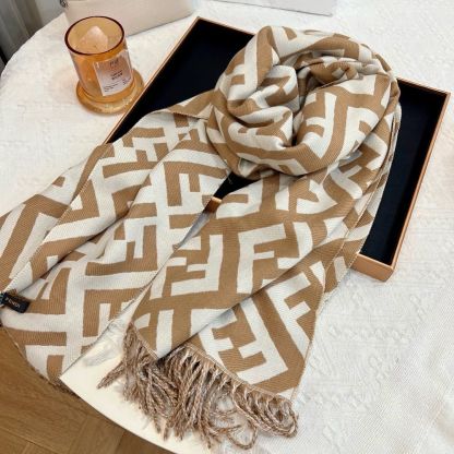 [FEND1]🧣フリンジ付きウールスカーフ🧣【50％割引+送料無料】