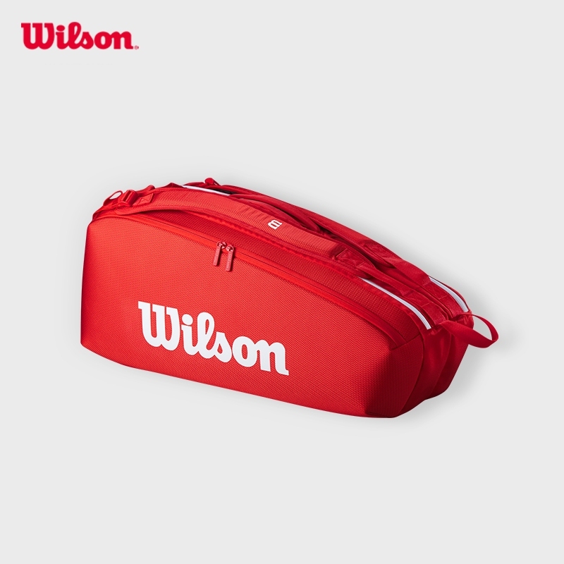 Wilson Super Tour Red 6 Pack Tennis Bag