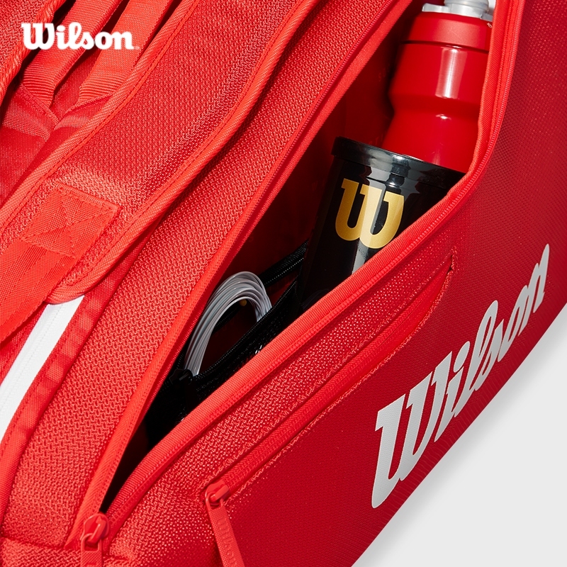 Wilson Super Tour Red 6 Pack Tennis Bag