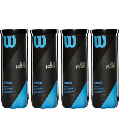Tour Premier All Court Tennis Balls 3 Ball Can (4 Pack)