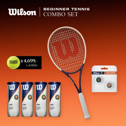 Wilson Beginner Kit Roland Garros Triumph Grip 2 Combo Set