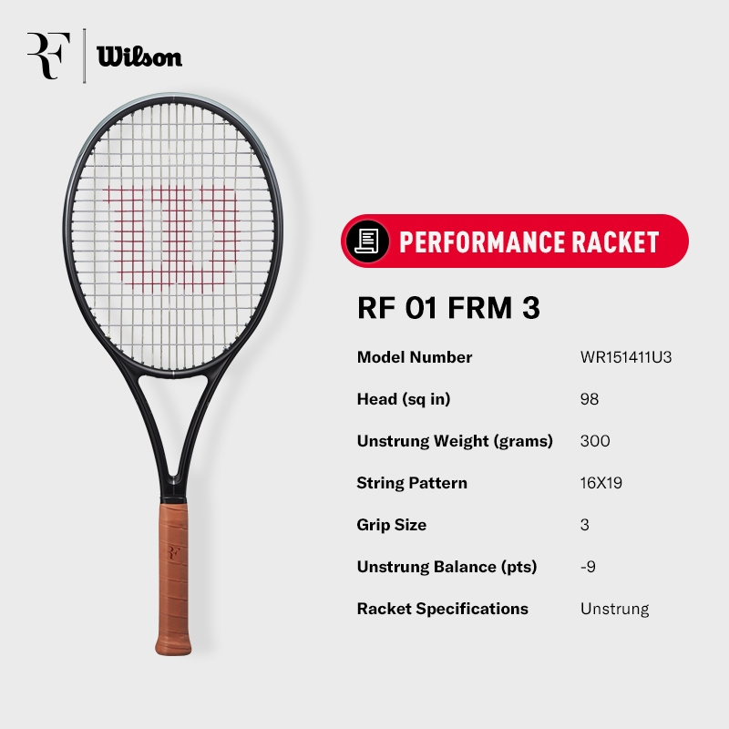 RF 1 Performance Tennis Racket Unstrung-Wilson Singapore | Offical Website