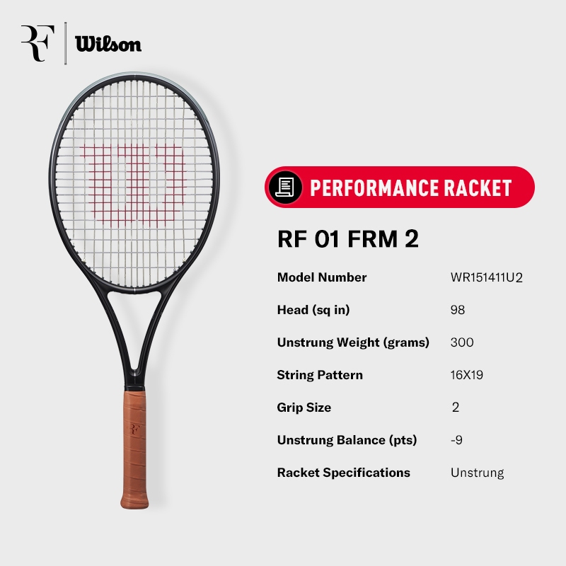 Wilson RF 01 Tennis Racket (Unstrung)
