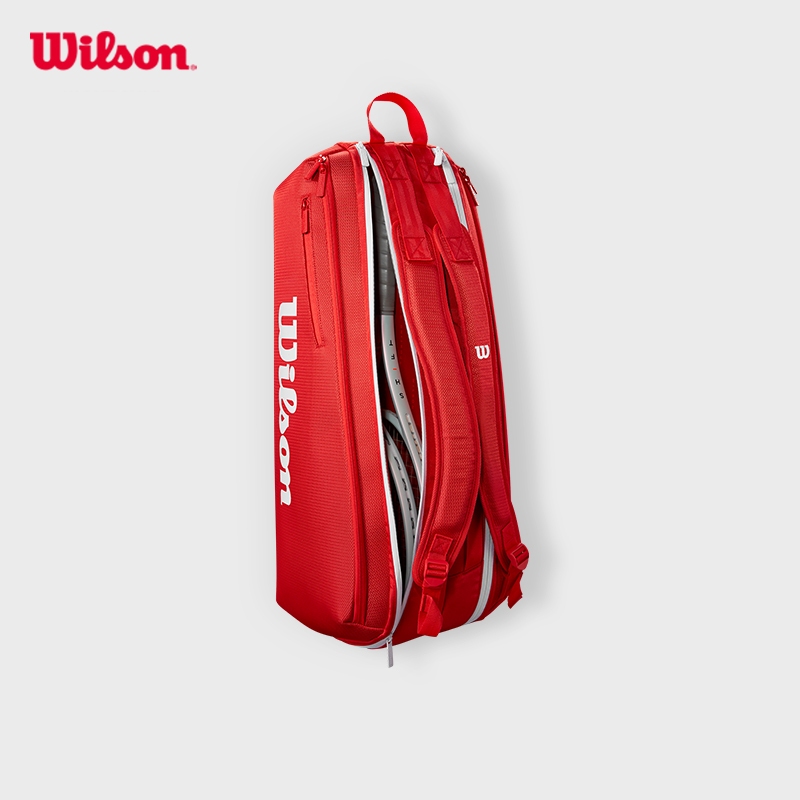 Wilson Super Tour Red 6 Pack Tennis Bag