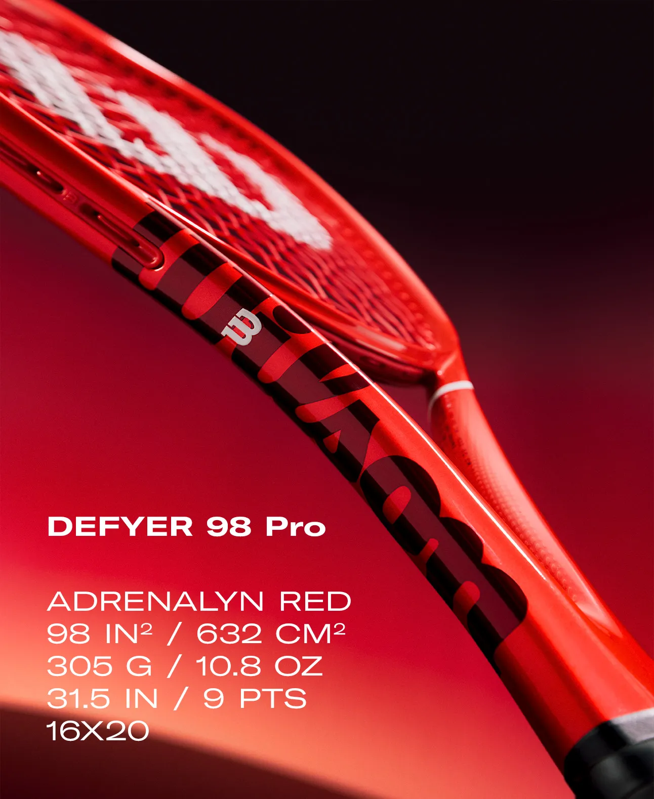 Wilson DEFYER 98 Pro V1 Tennis Racket (Unstrung)