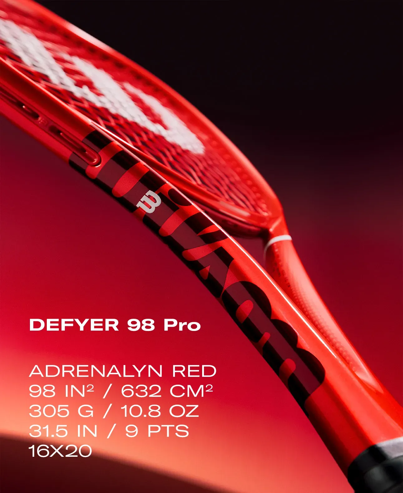 Wilson DEFYER 98 Pro V1 Tennis Racket (Unstrung)