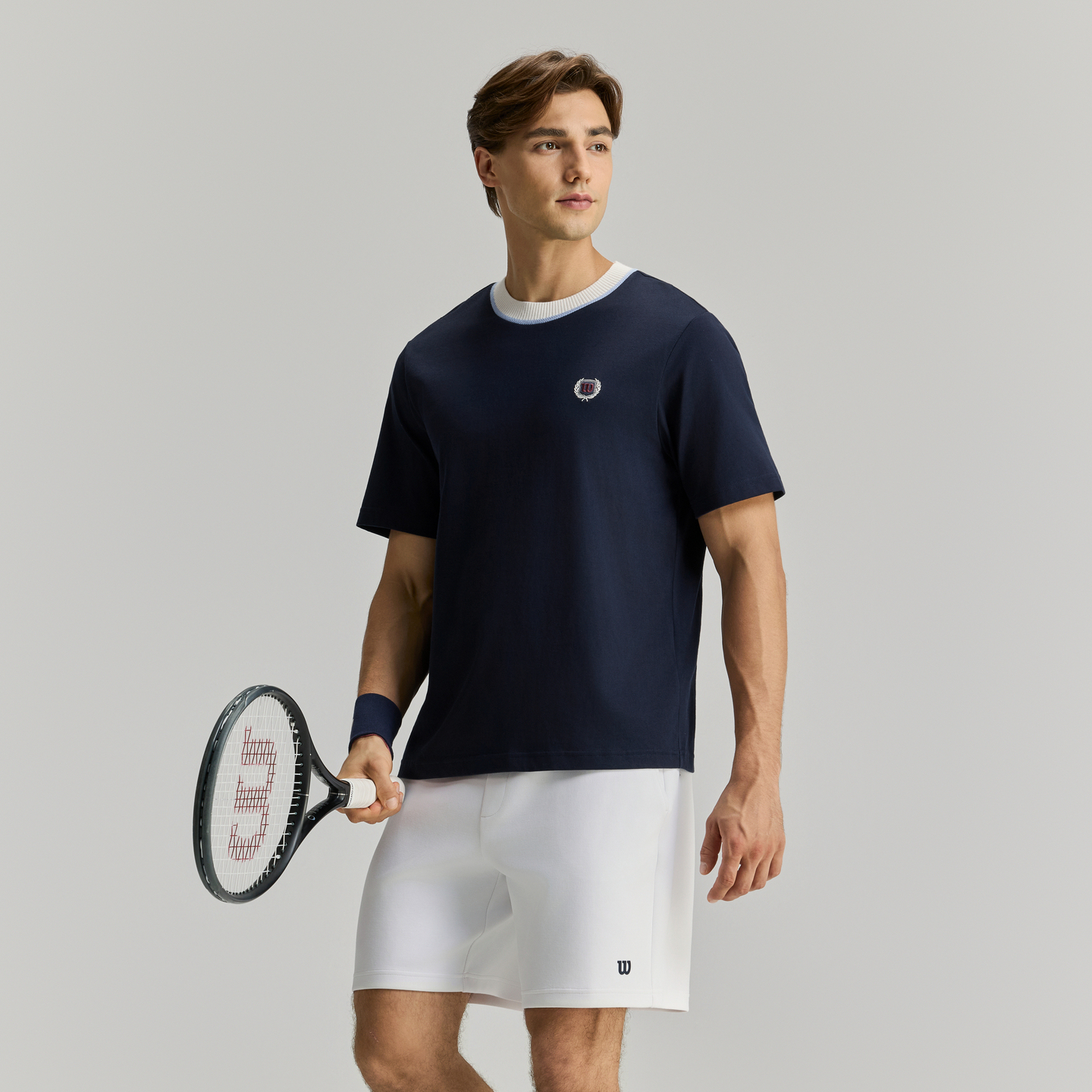 Wilson Men KNIT COLLAR TEE BL