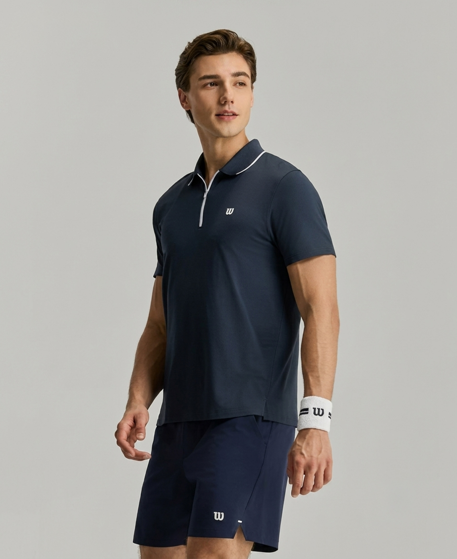 Wilson Men's Daily Trainer Zip Polo