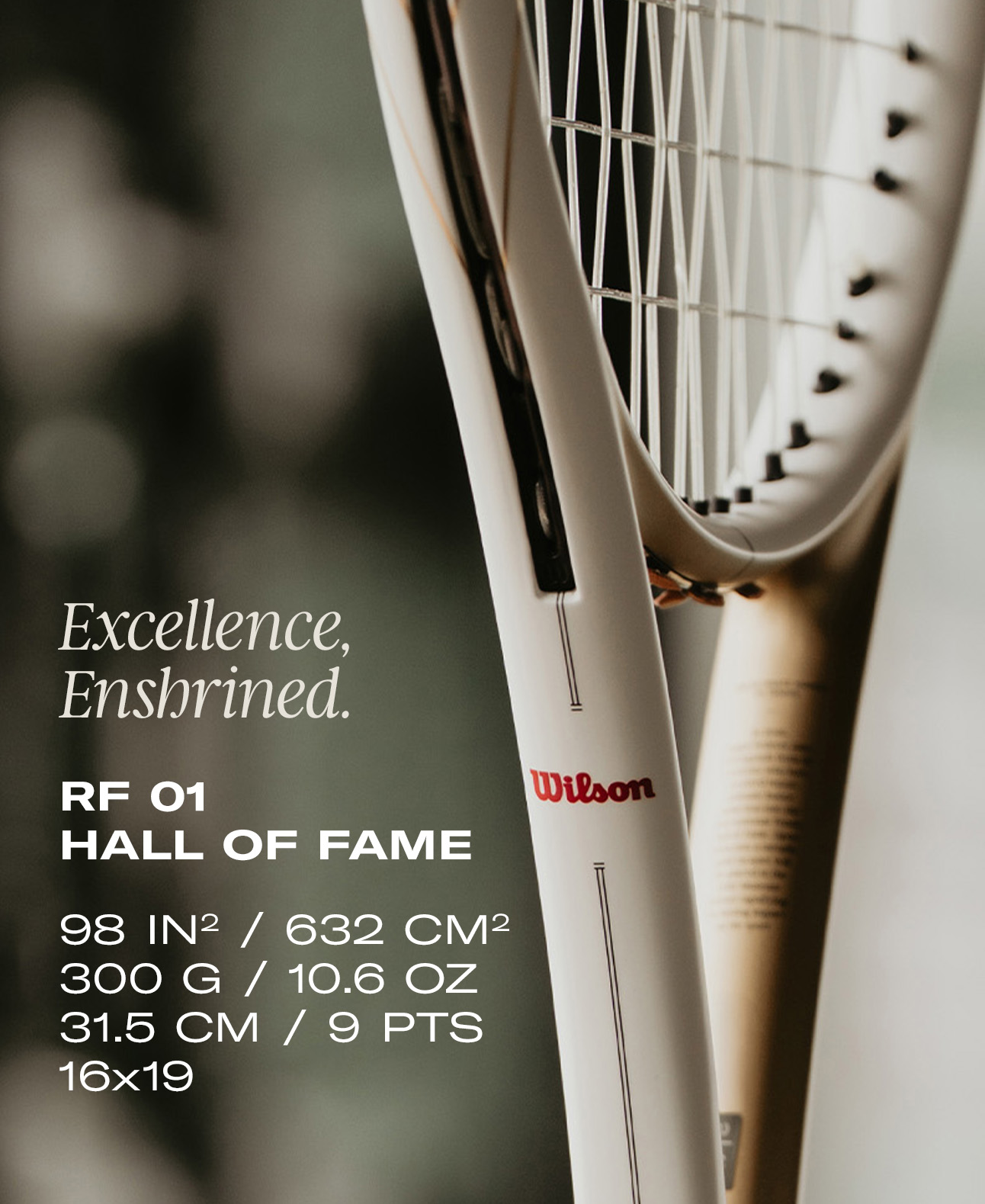 Wilson RF 01 Hall of Fame Tennis Racket (Unstrung)