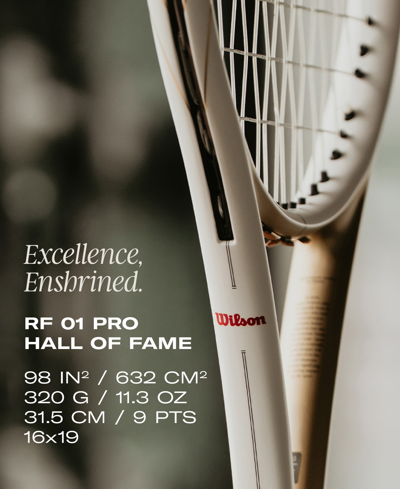 Wilson RF 01 Pro Hall of Fame Tennis Racket (Unstrung)