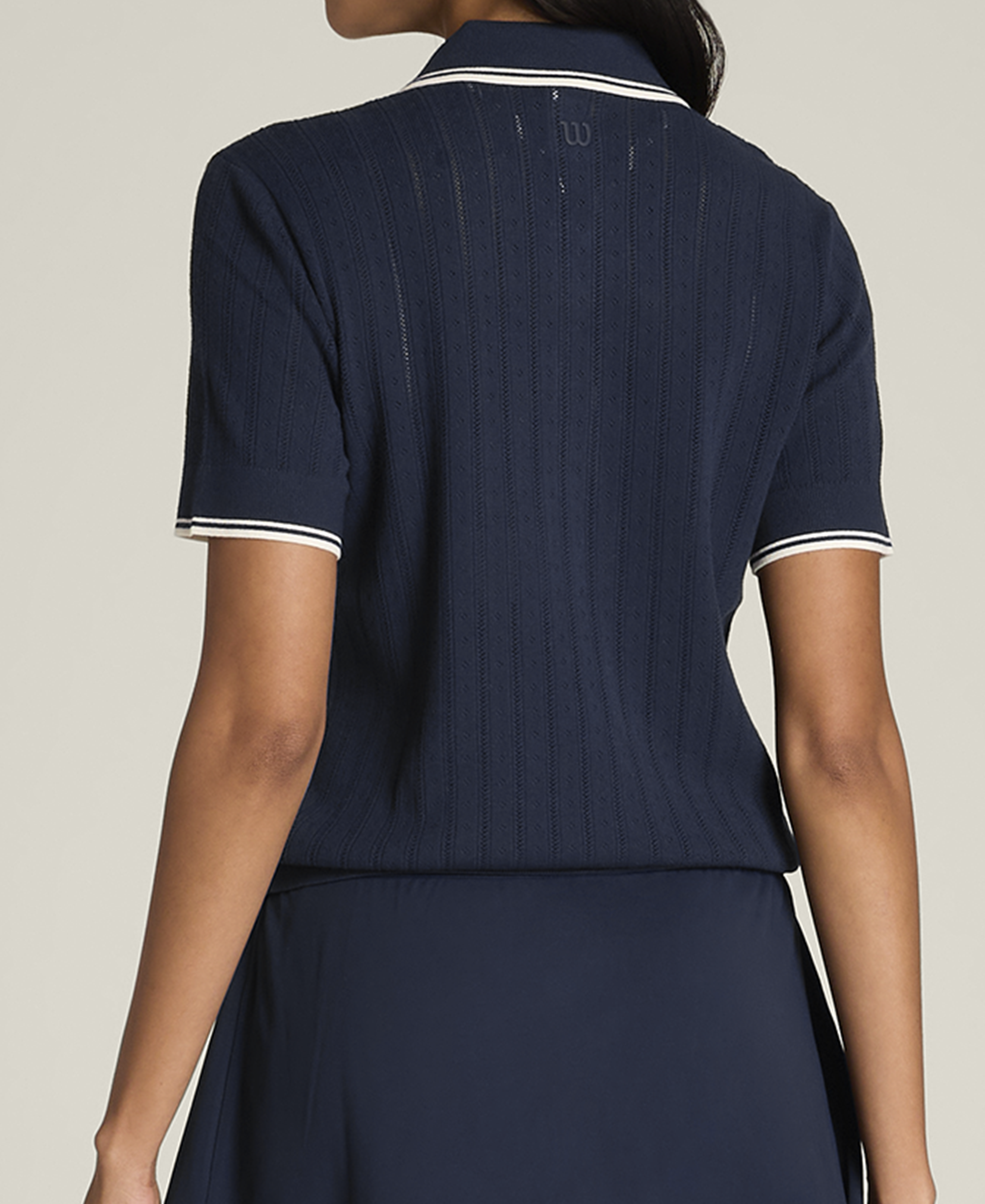 Wilson Women's Addison Knit Polo - Pointell