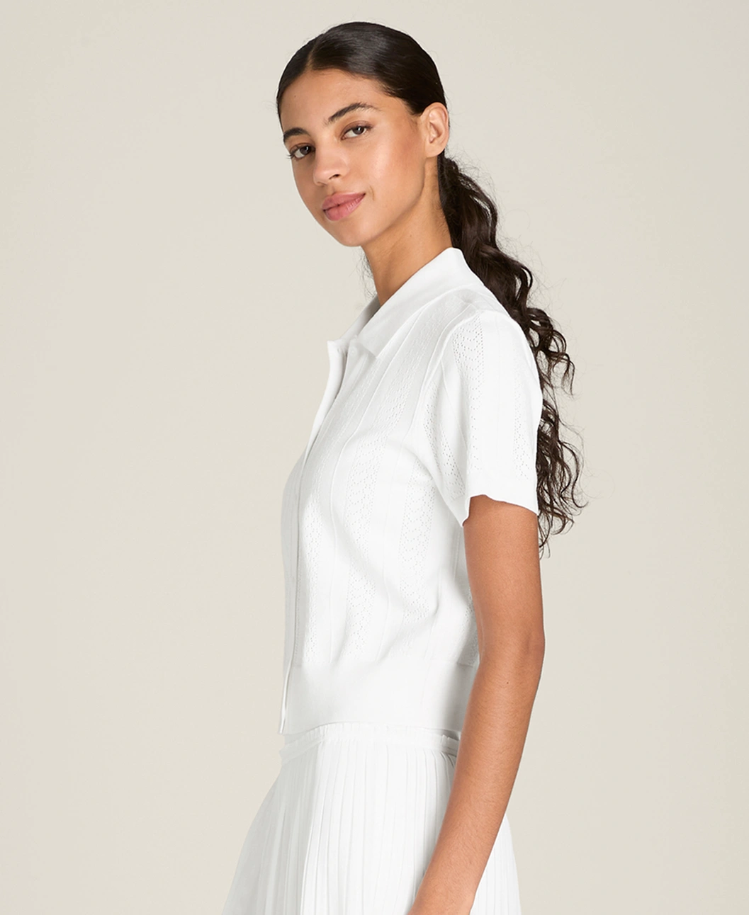 Wilson Shrunken Essex Button-Through Polo Shirt