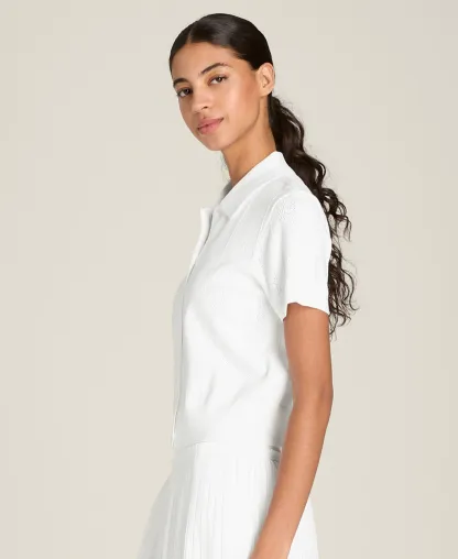 Wilson Shrunken Essex Button-Through Polo Shirt