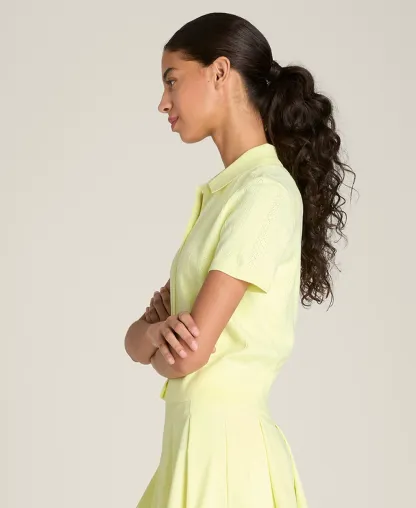 Wilson Shrunken Essex Button-Through Polo Shirt