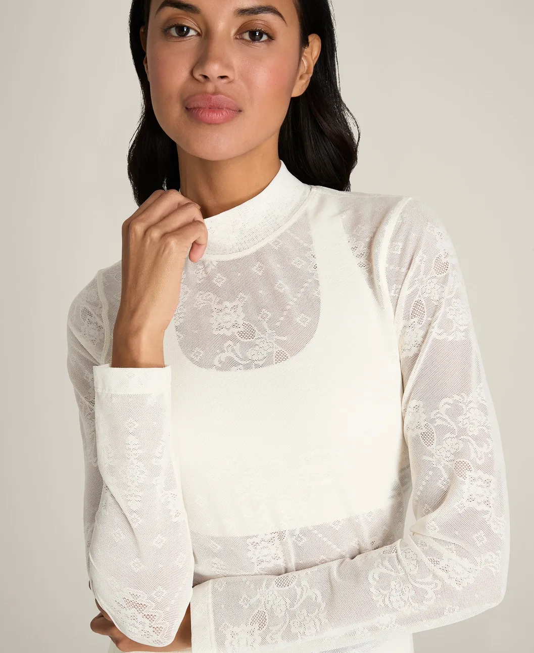 Wilson All Day Mockneck Lace