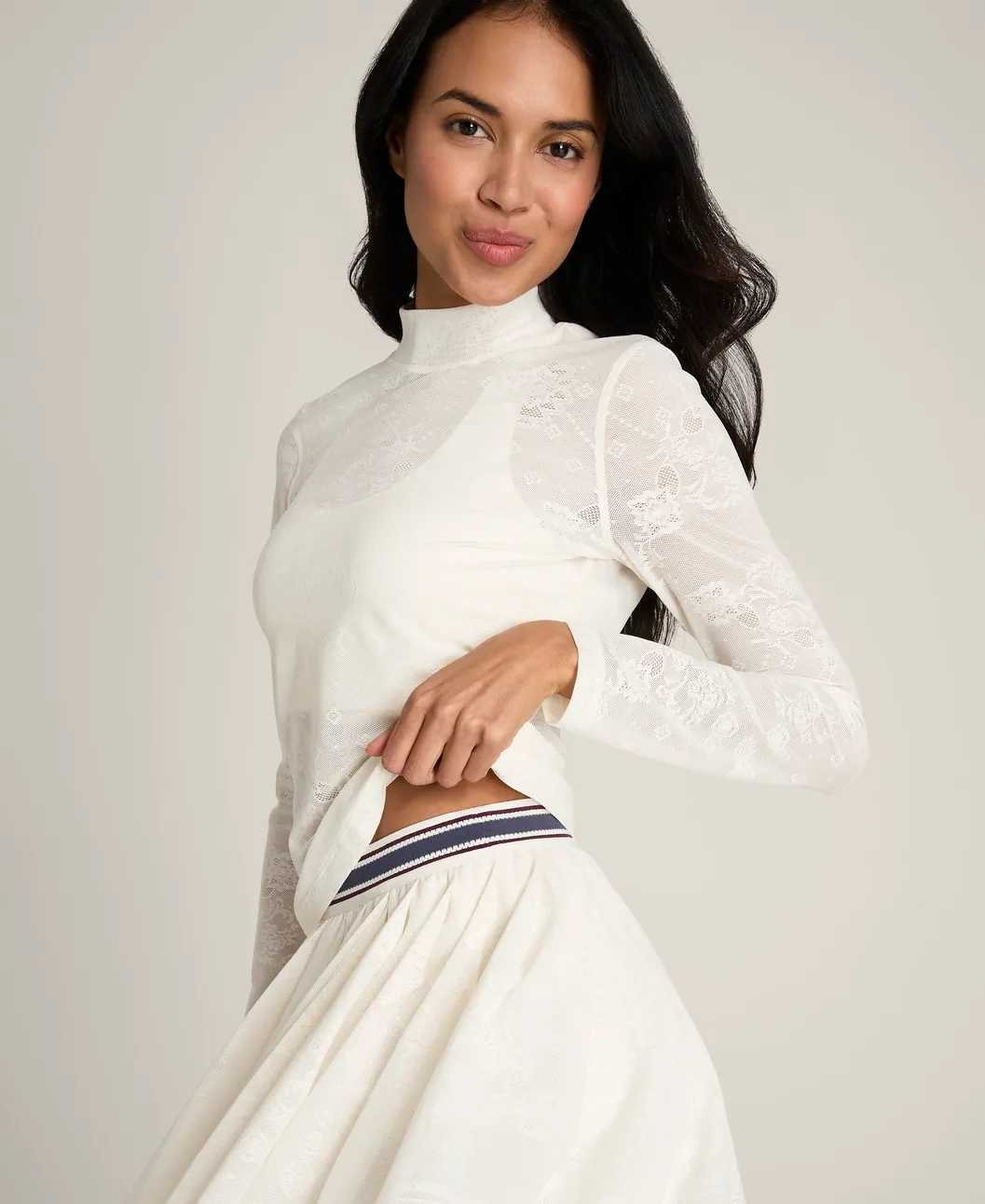 Wilson All Day Mockneck Lace