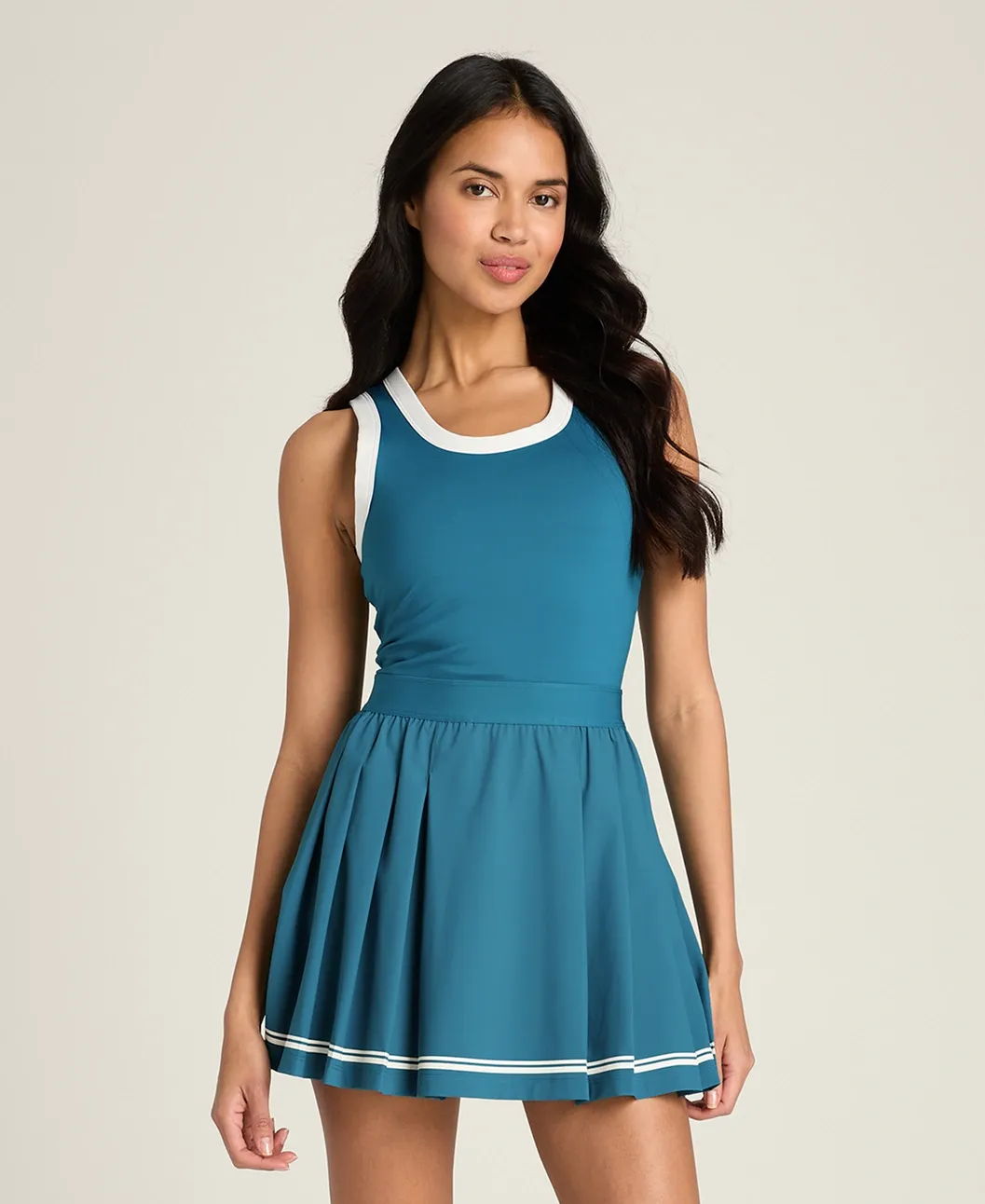 Wilson Contrast Scoop Neck Dress