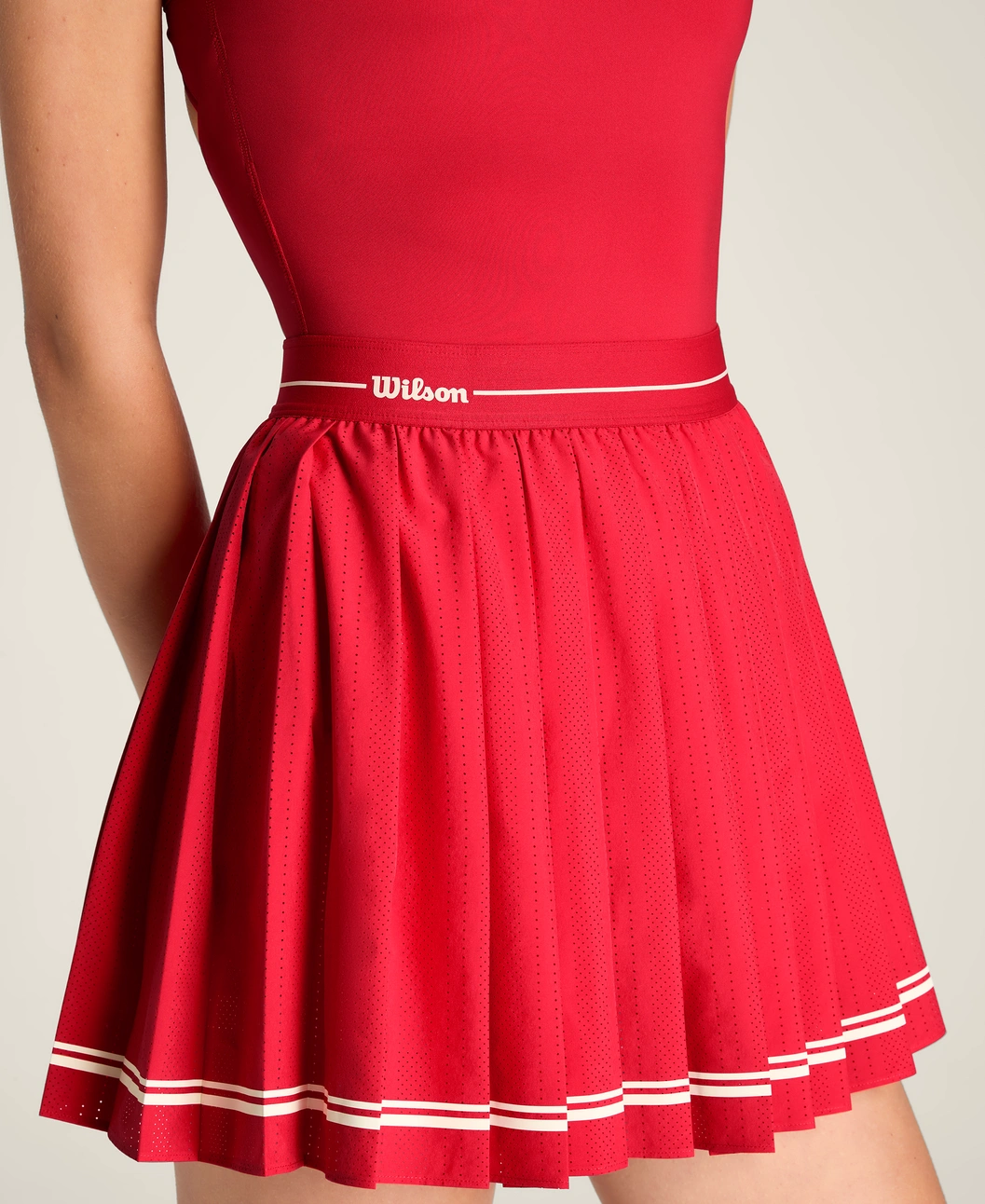 Wilson Laser Cut Pleat Dress
