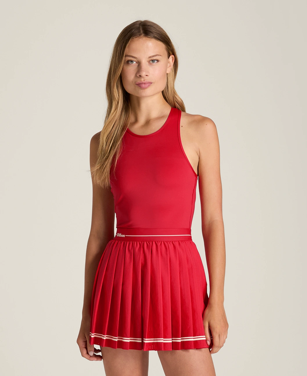 Wilson Laser Cut Pleat Dress