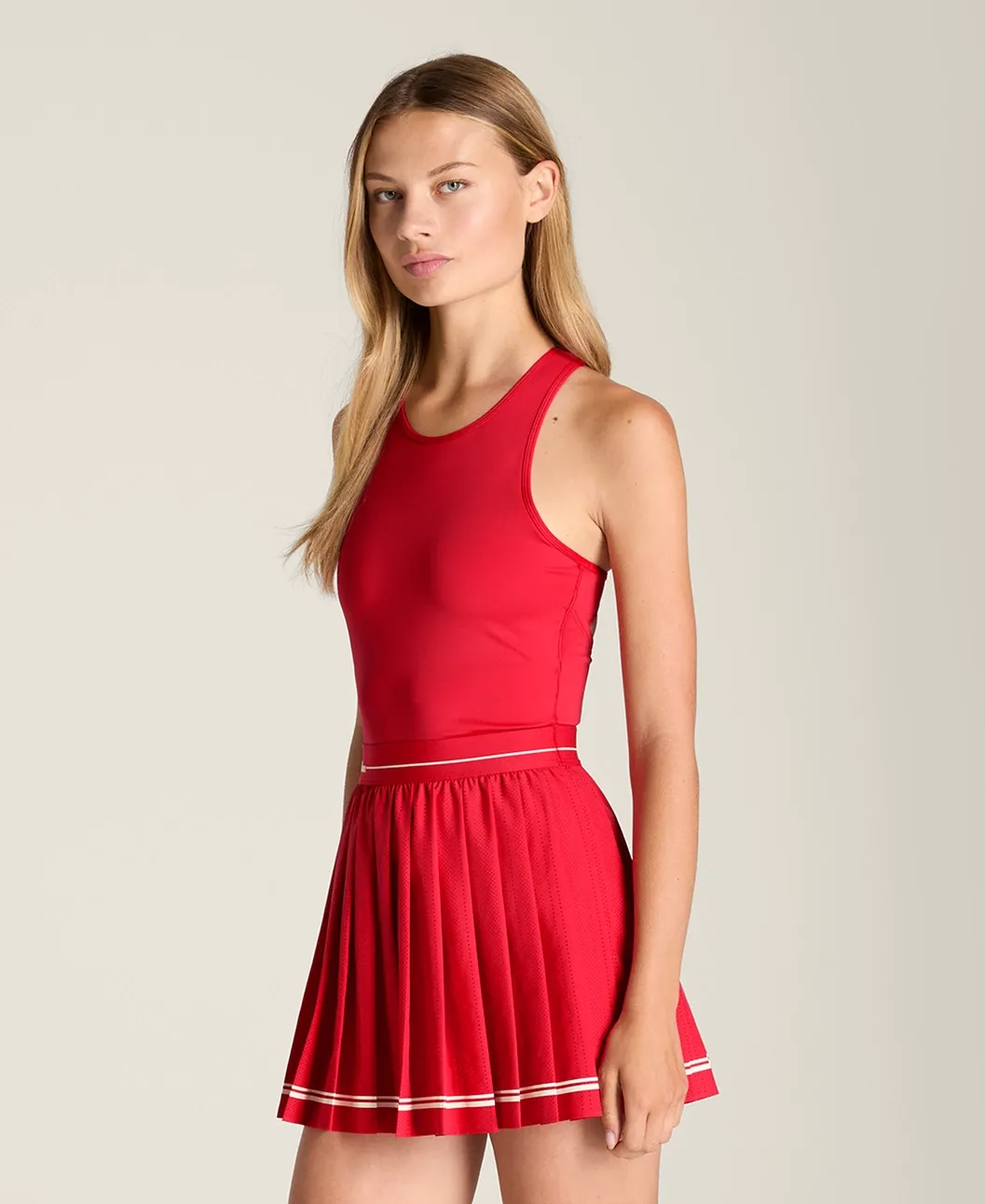 Wilson Laser Cut Pleat Dress